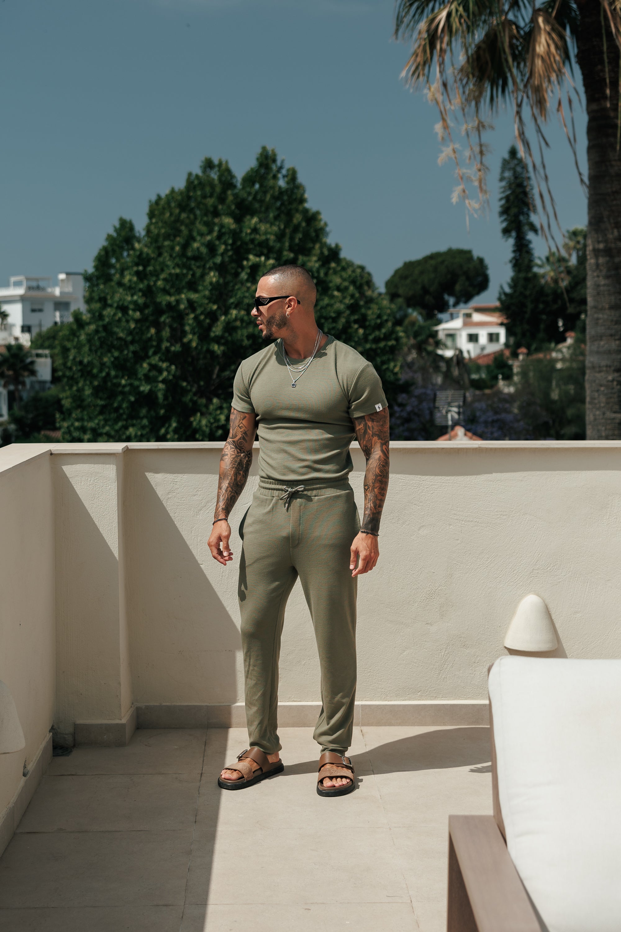Jersey Cord Olive T-Shirt - FSR096