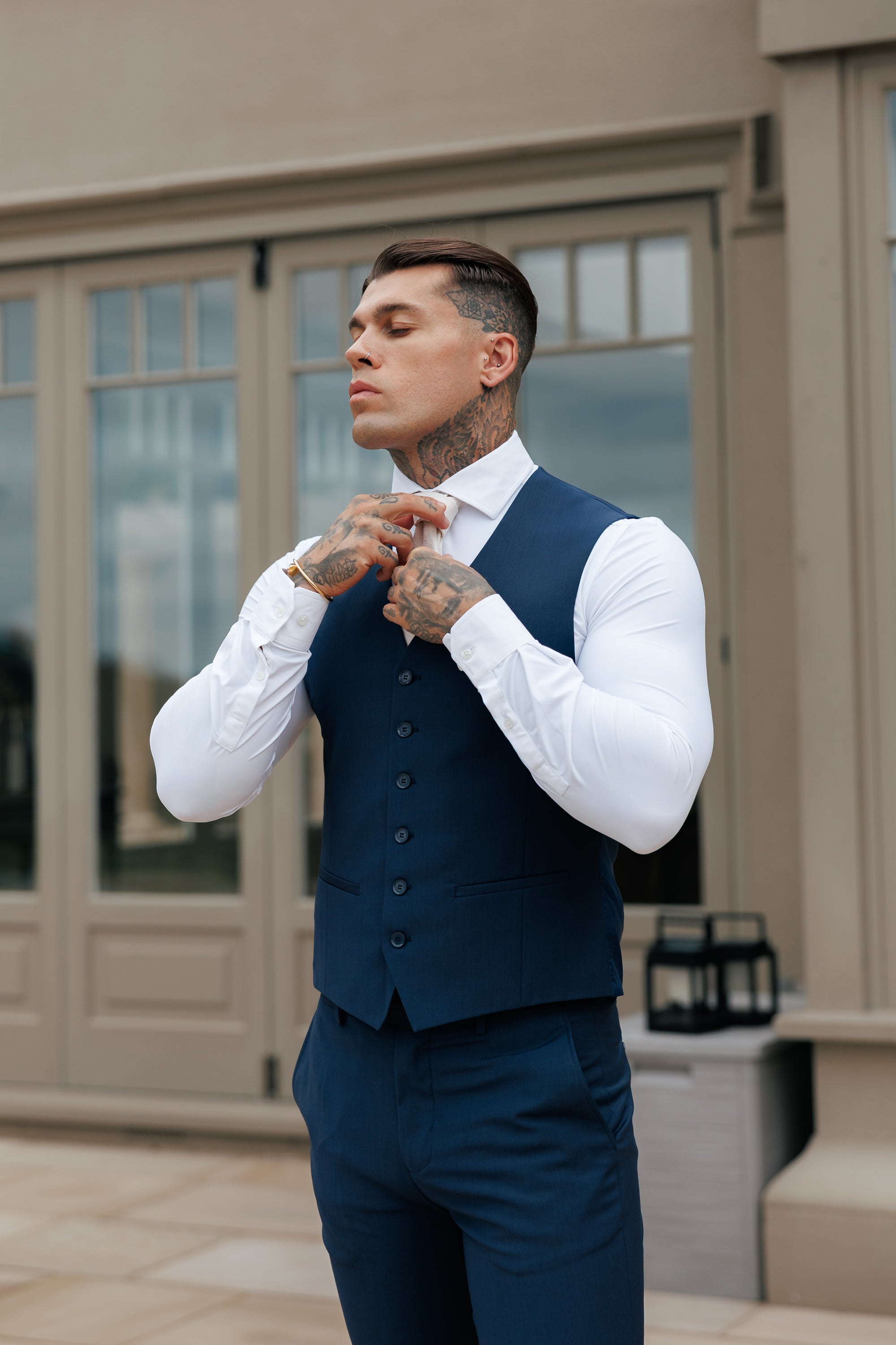 Slim Formal Waistcoat Navy - FSW012