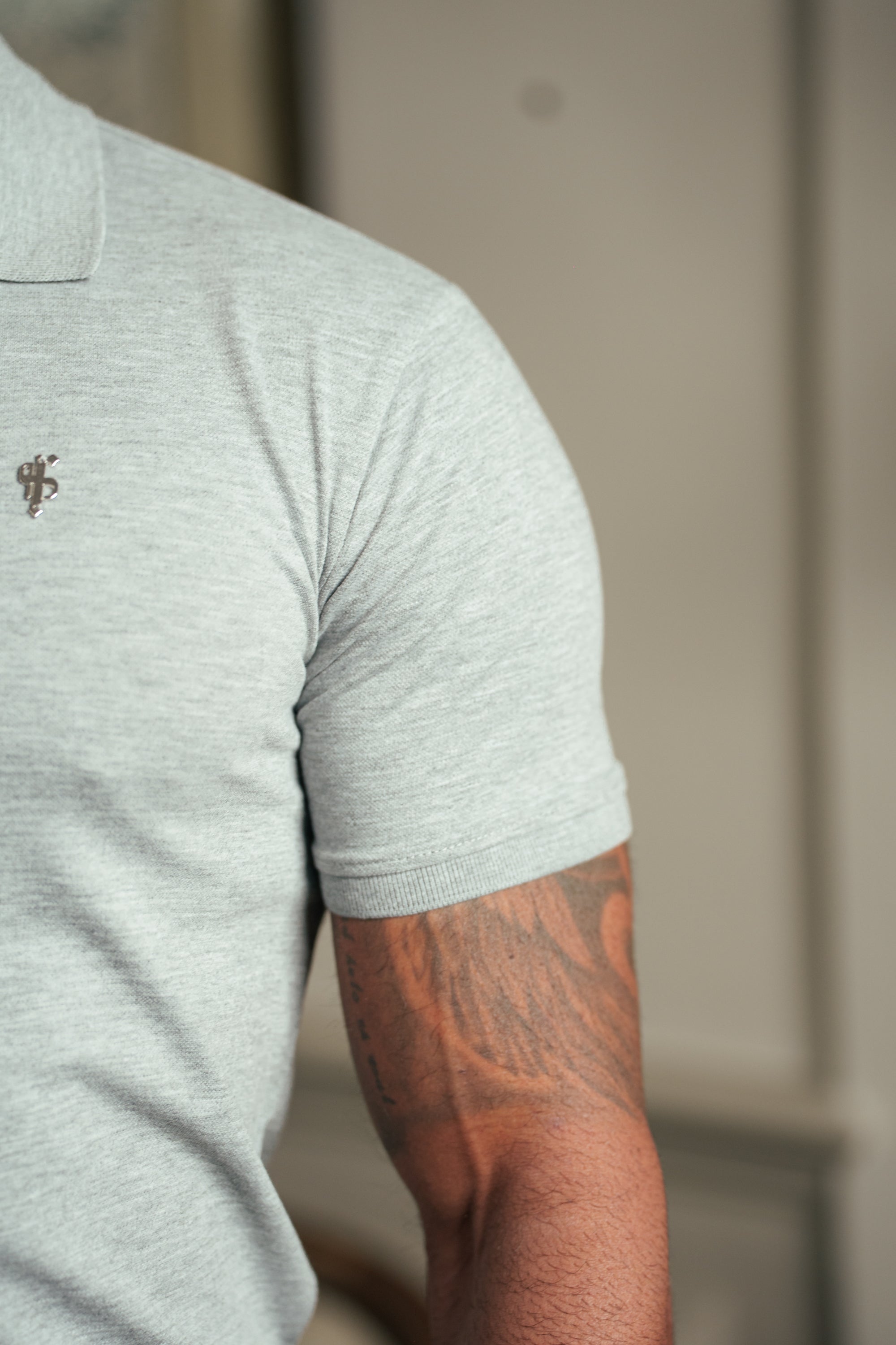 Light Grey / Silver Polo Shirt - FSH1406