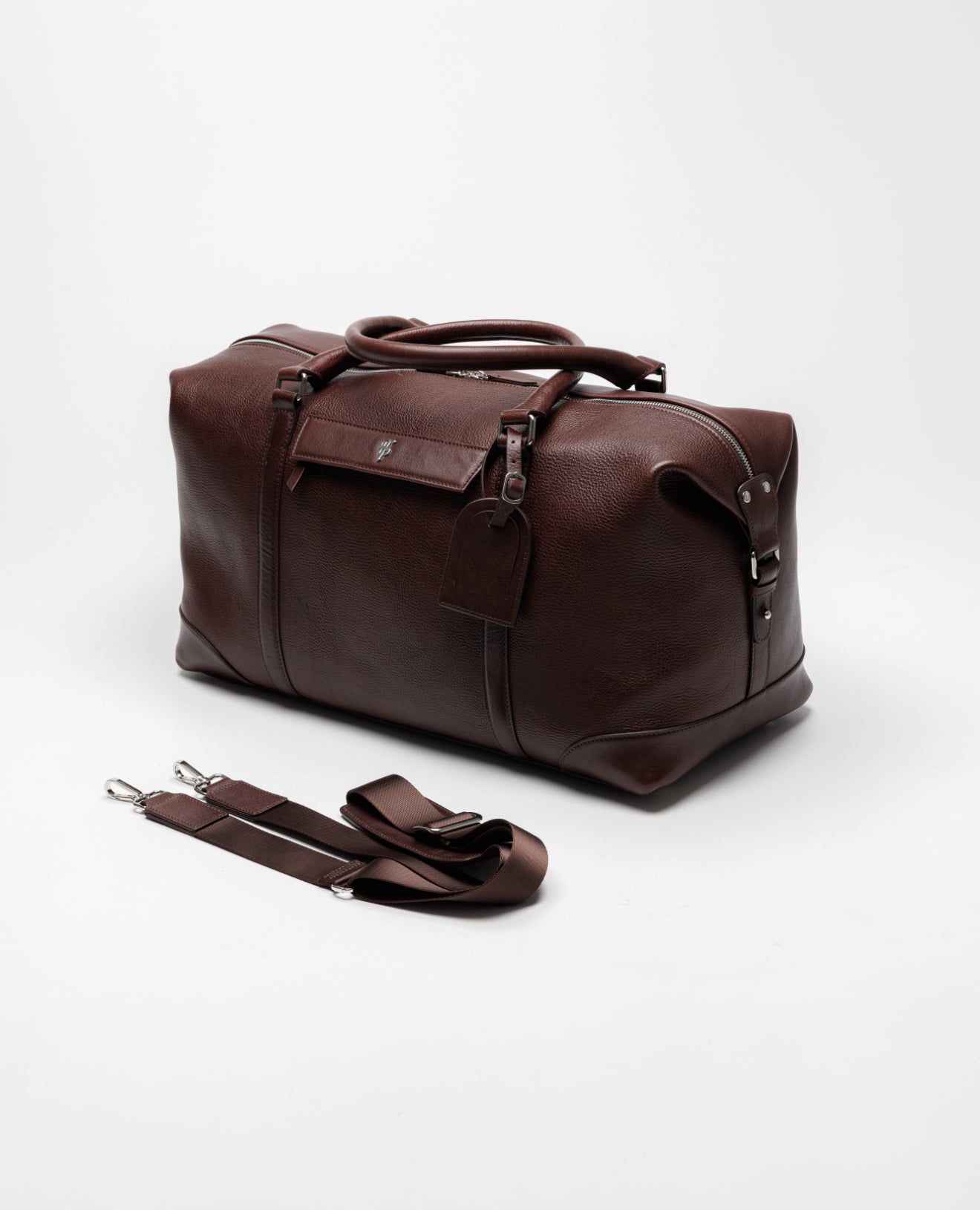 Brown Leather Holdall Bag - FSH1426