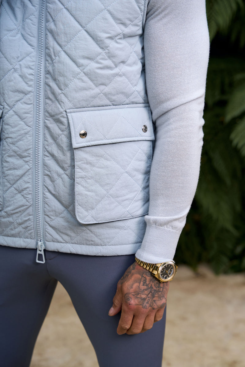 FS Grey Padded Gilet With Front Pockets  - FSN211 (PRE ORDER 14TH DECEMBER)