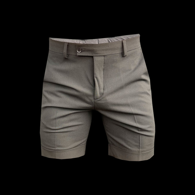 Father Sons Tailored Black Shorts With Belt Loops - FSTS001