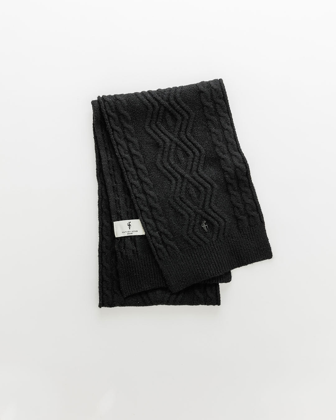 Black Knitted Scarf - FSN232