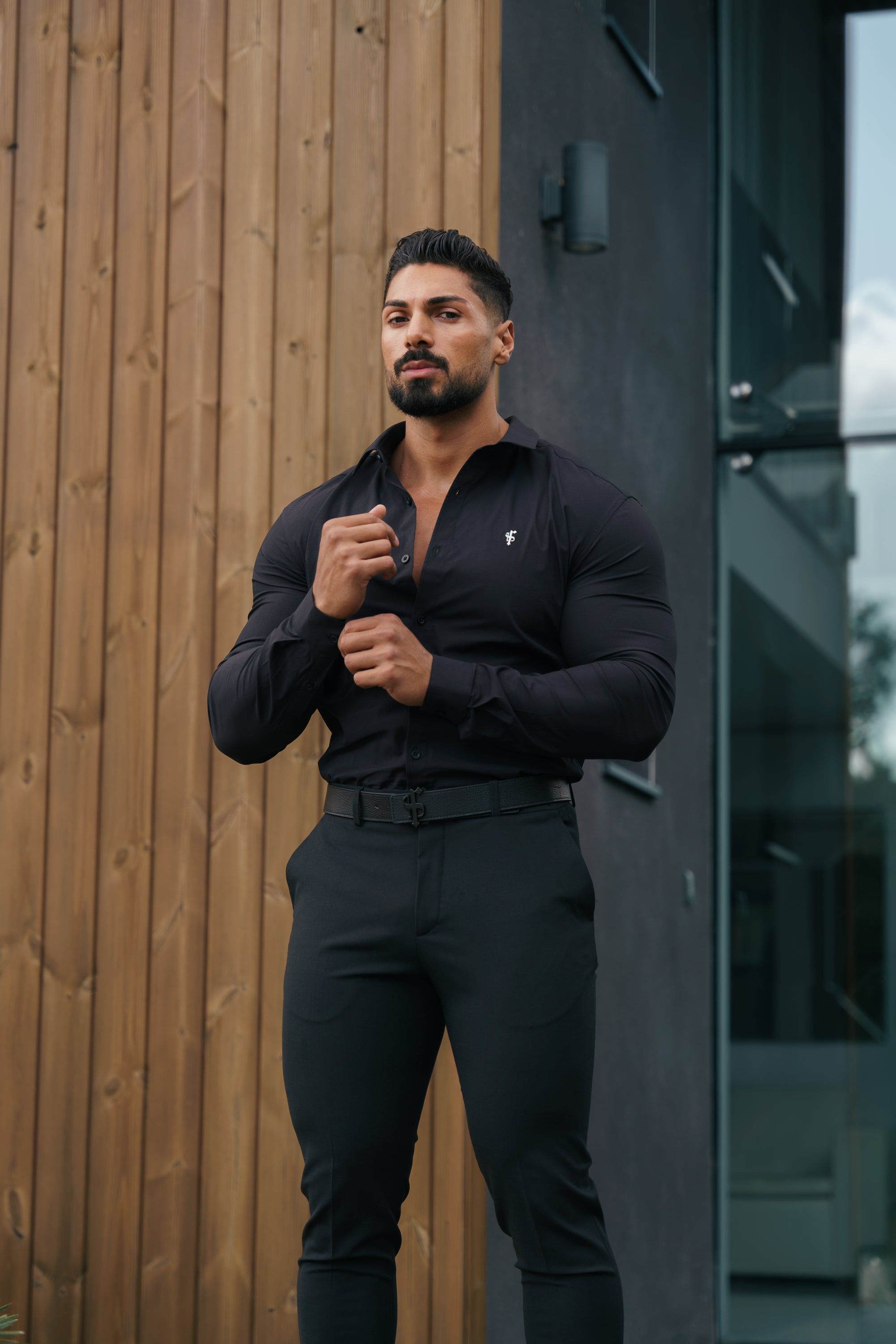 Super Slim Stretch Black LS - FS1092