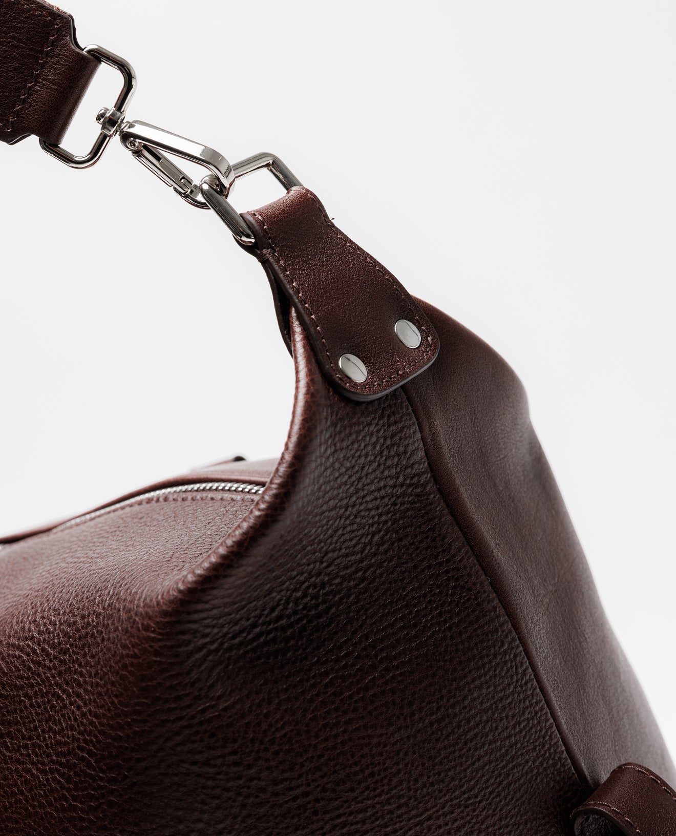 Brown Leather Holdall Bag - FSH1426