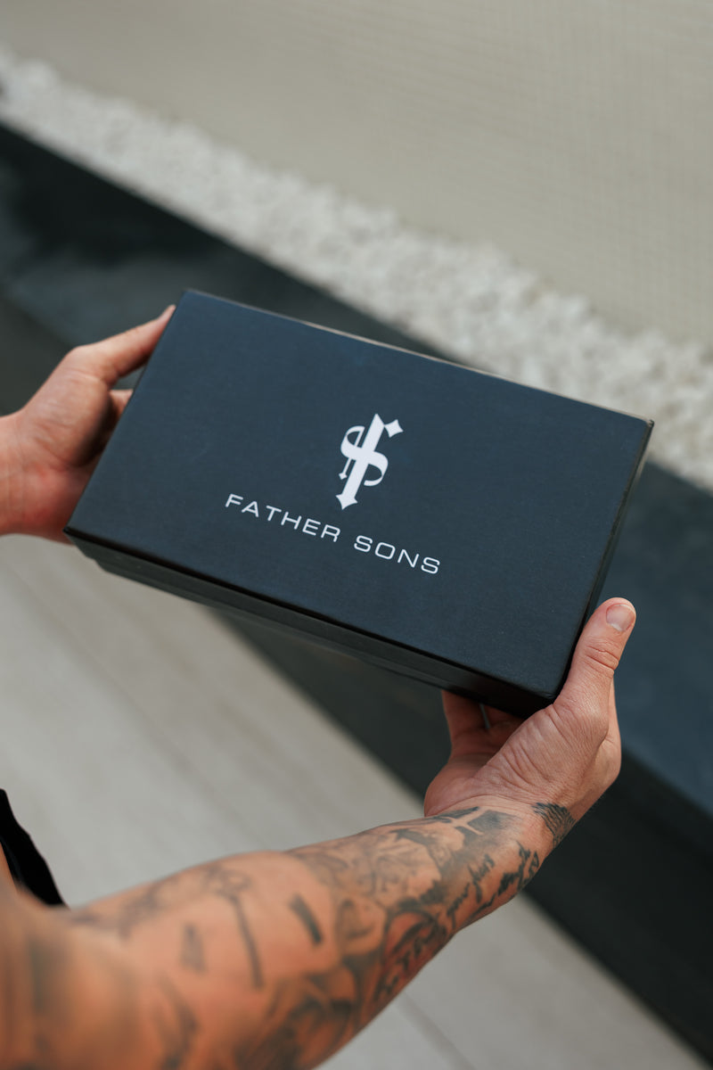 Father Sons 3 x Boxed Crew T-shirts Black, Navy, White - FSH1432