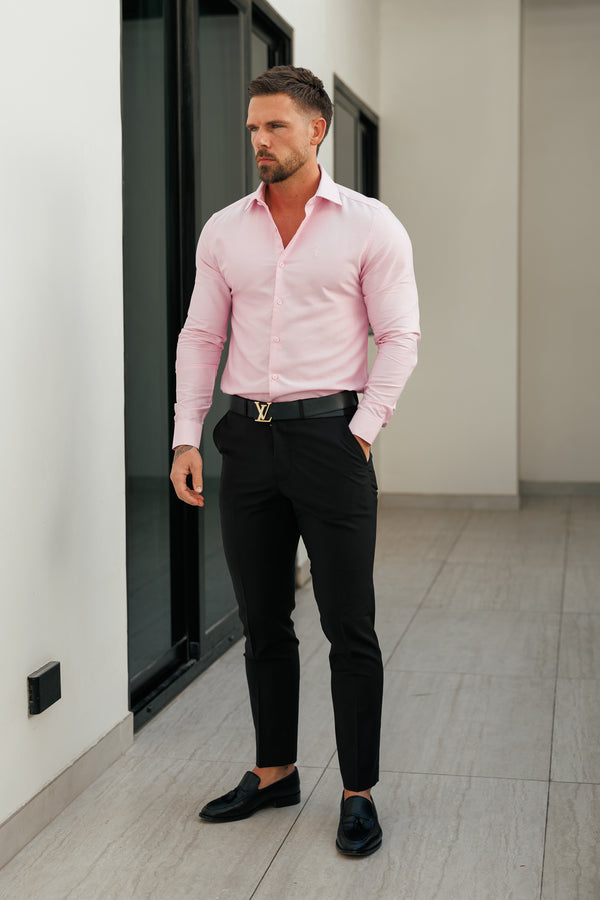 Father Sons Classic Oxford Touch Long Sleeve Pink with Cutaway Collar - FS1207