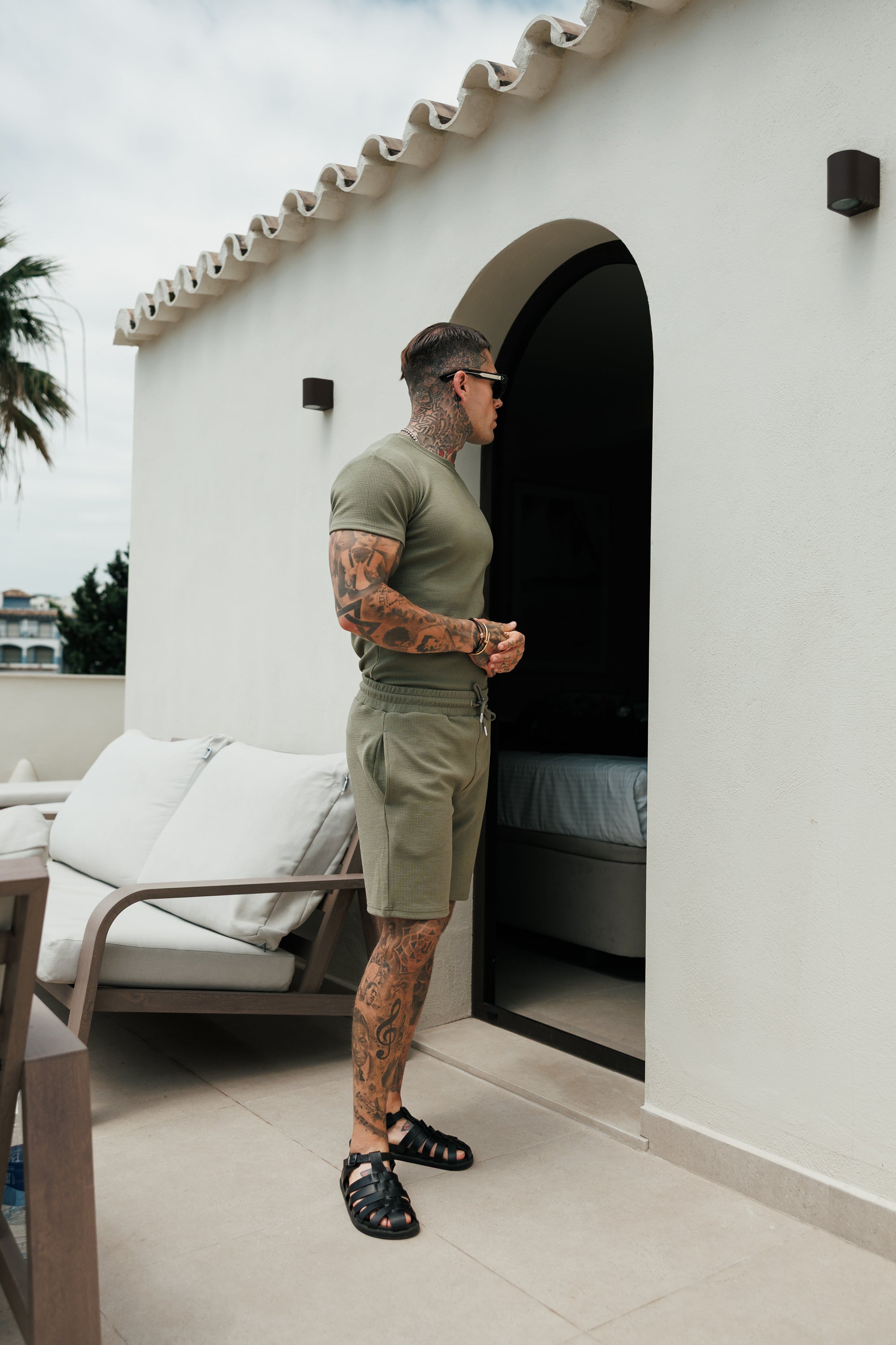 Jersey Cord Olive Shorts - FSR080