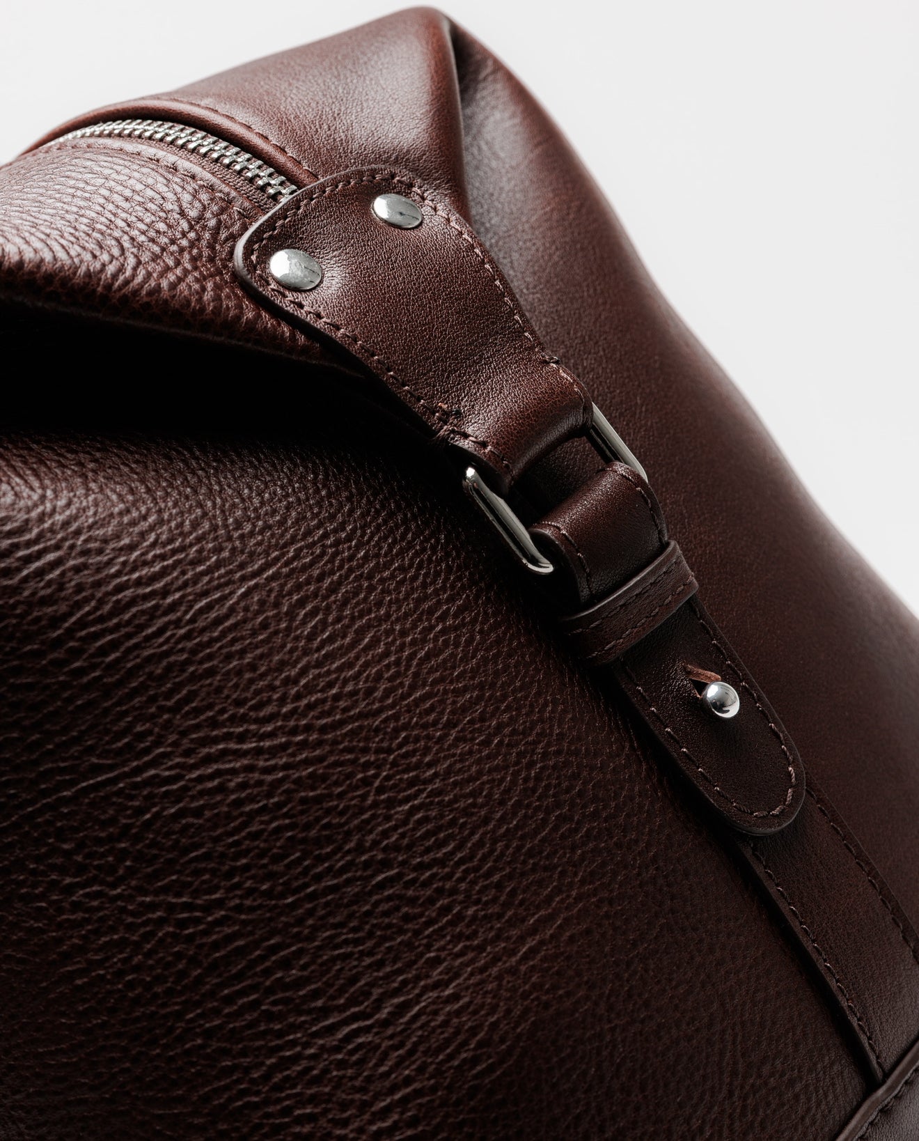 Brown Leather Holdall Bag - FSH1426
