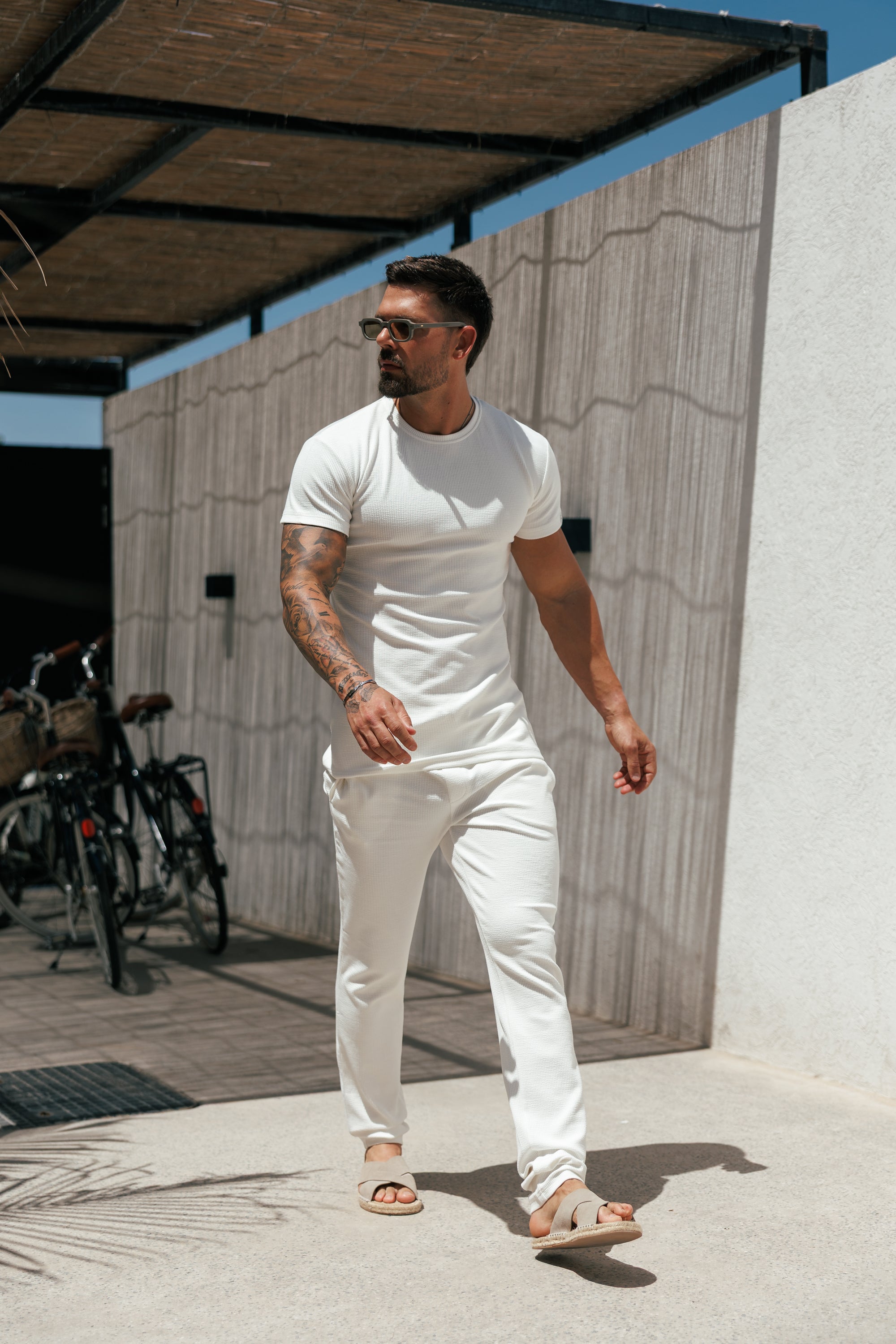 Jersey Cord White T-Shirt - FSR093 (PRE ORDER 12TH JUNE)