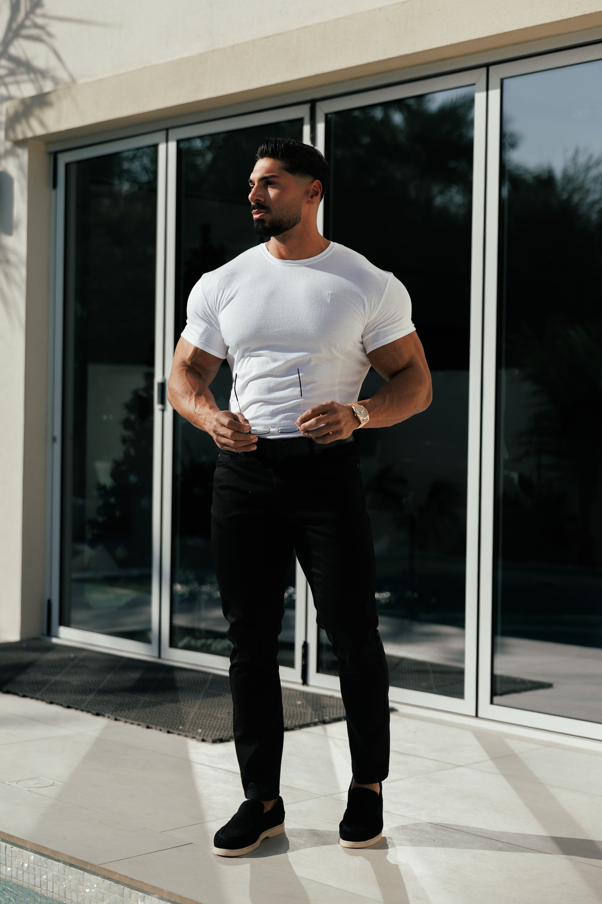 Black Relaxed Tencel Jeans - FSJEAN019