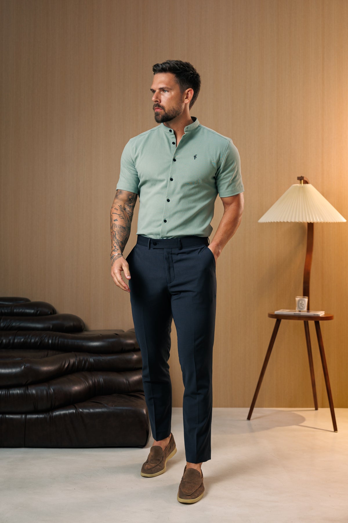 Relaxed Formal Anthracite Grey Stretch Trousers - FSTR026 RELAXED