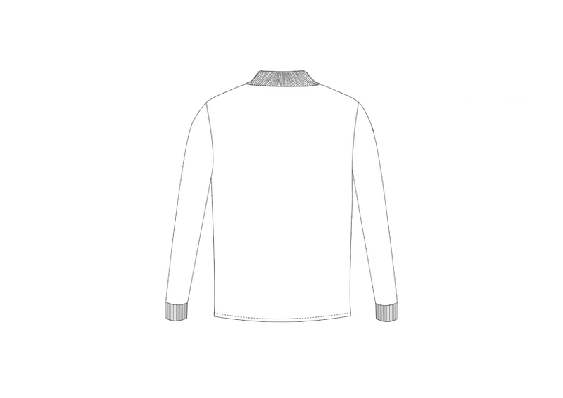 Father Sons Classic White Tonal  Polo Long Sleeve Shirt - FSH858