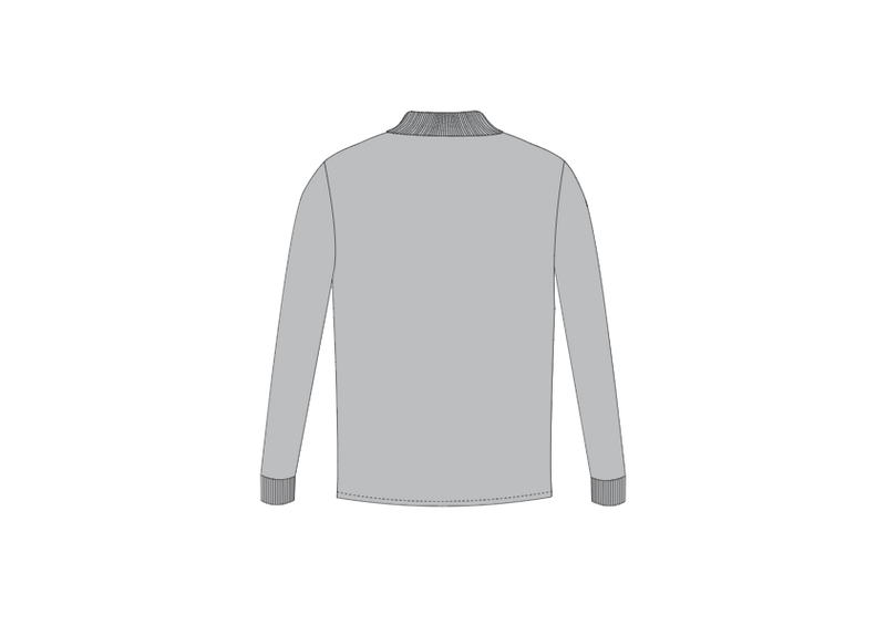 Father Sons Classic Light Grey Tonal  Polo Long Sleeve Shirt - FSH859