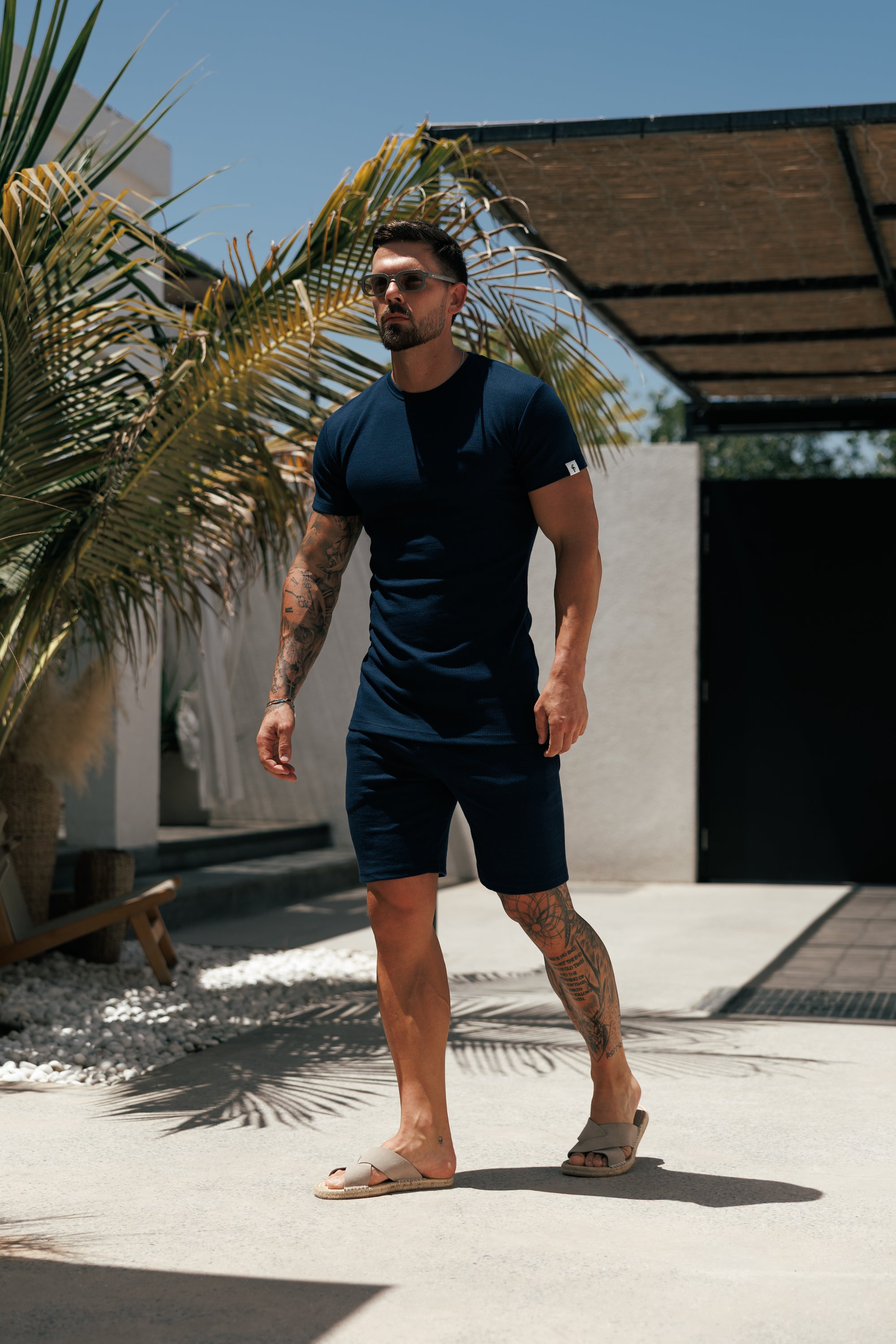Jersey Cord Navy T-Shirt - FSR095 (PRE ORDER 29TH MAY)