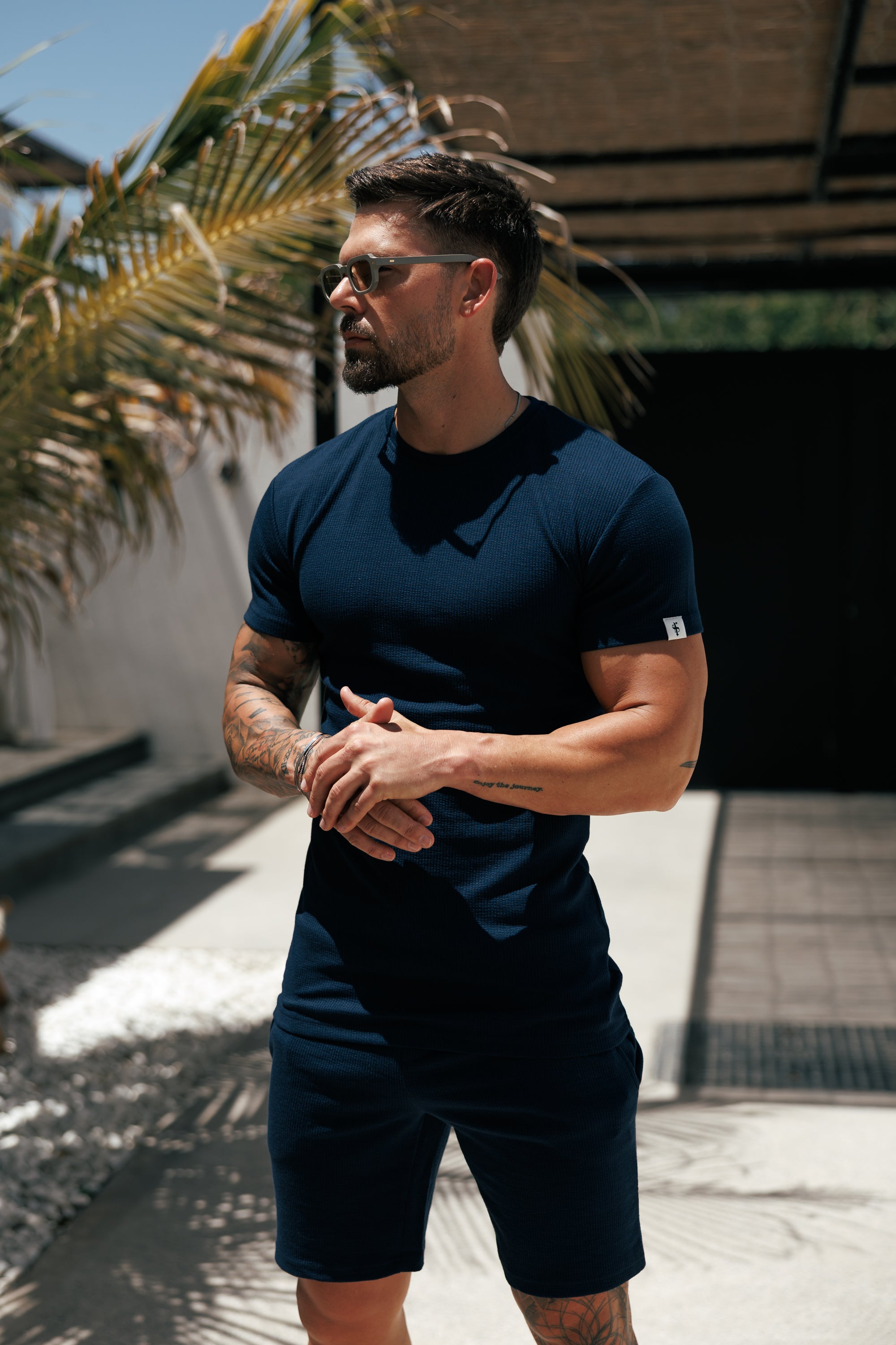 Jersey Cord Navy T-Shirt - FSR095 (PRE ORDER 29TH MAY)