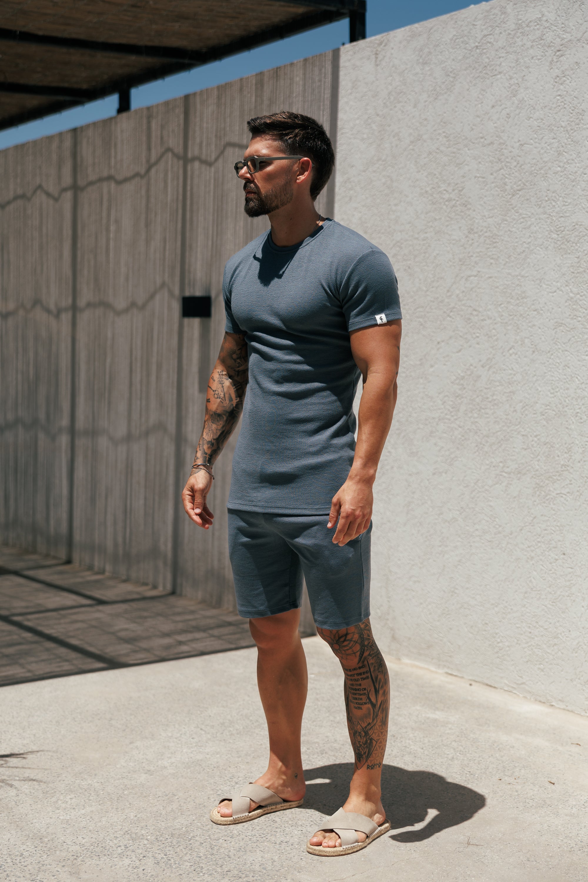 Jersey Cord Gunmetal T-Shirt - FSR100 (PRE ORDER 29TH MAY)