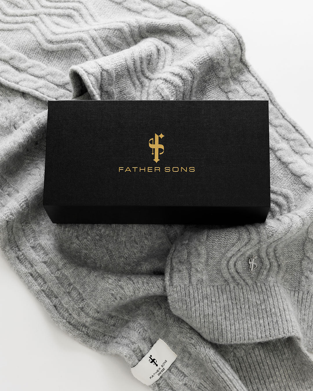 Grey Knitted Scarf - FSN230