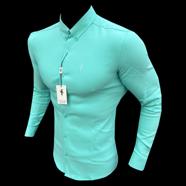 FS Super Slim LS New Mint Scuba with Button Down Collar - FS1116