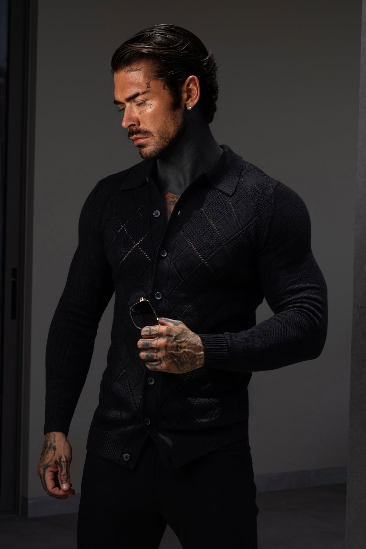 Black Diamond Perforated Shirt Long Sleeve - FSA016
