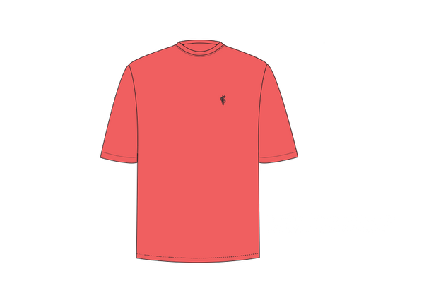 Father Sons Classic Coral Oversized Crew T Shirt - FSH863  (PRE ORDER 10TH OCTOBER)