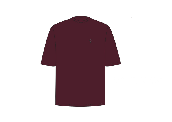 Father Sons Classic Plum Oversized Crew T Shirt - FSH871 (PRE ORDER 10TH OCTOBER)