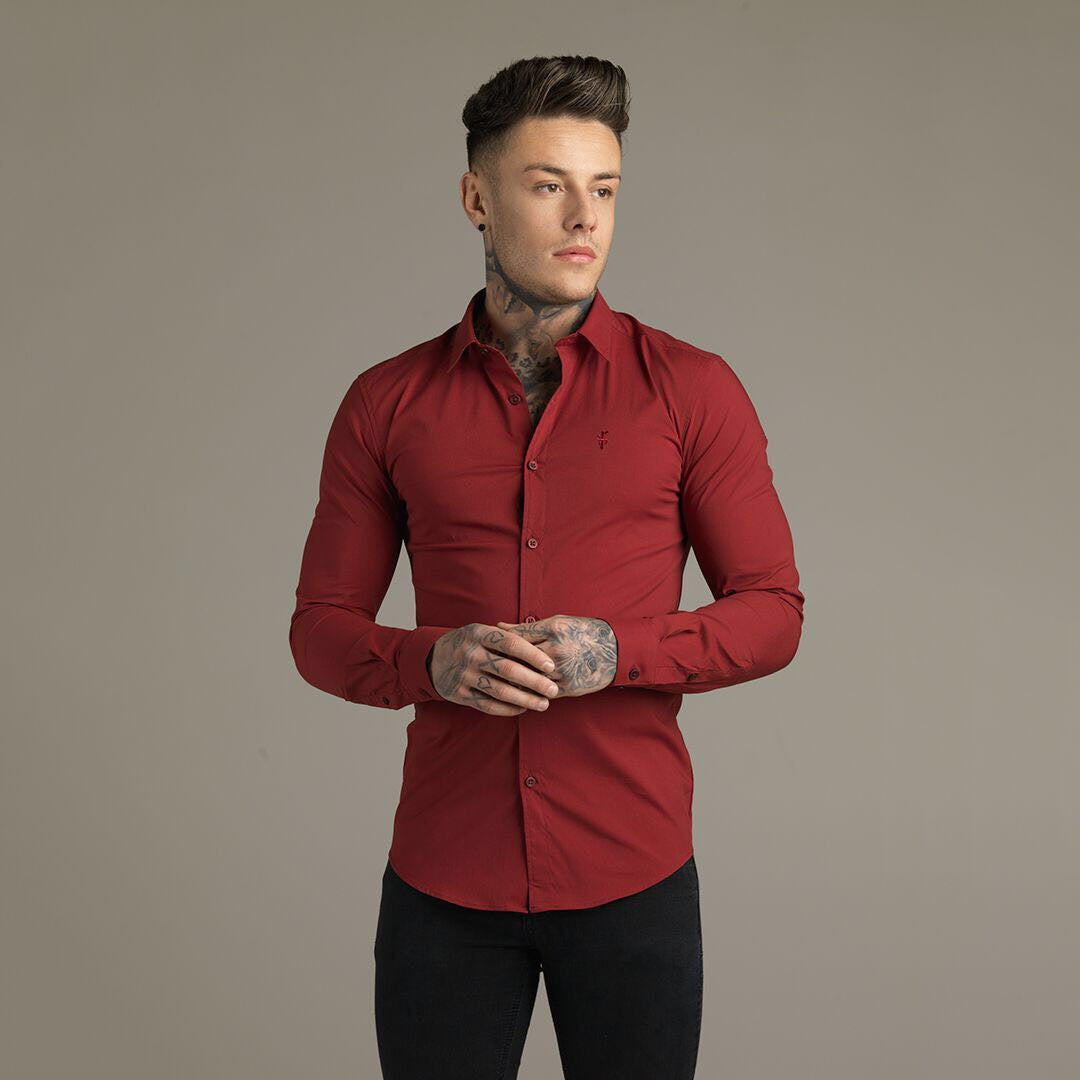 Super Slim Stretch Classic Oxblood Red - FS141