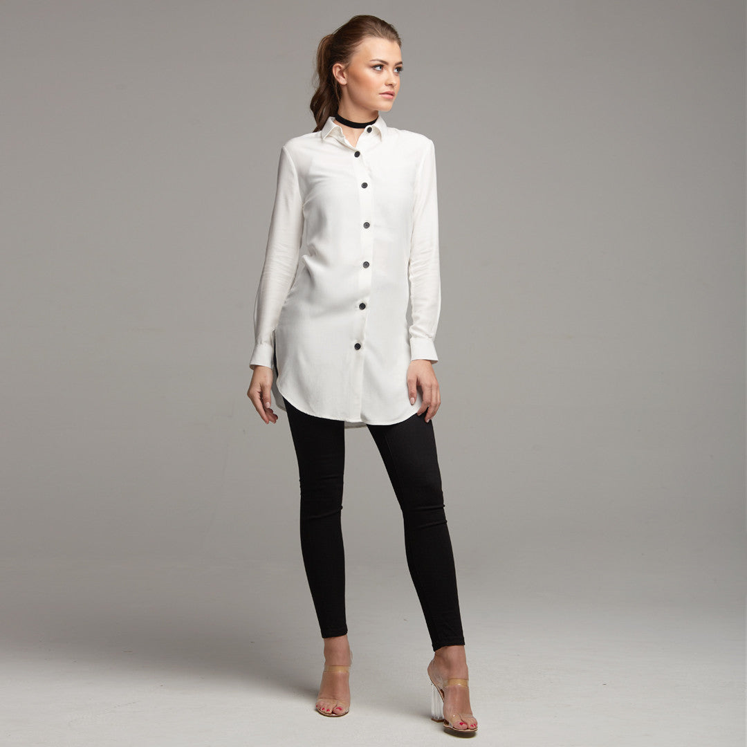 RAE ECRU LONGLINE - CT044