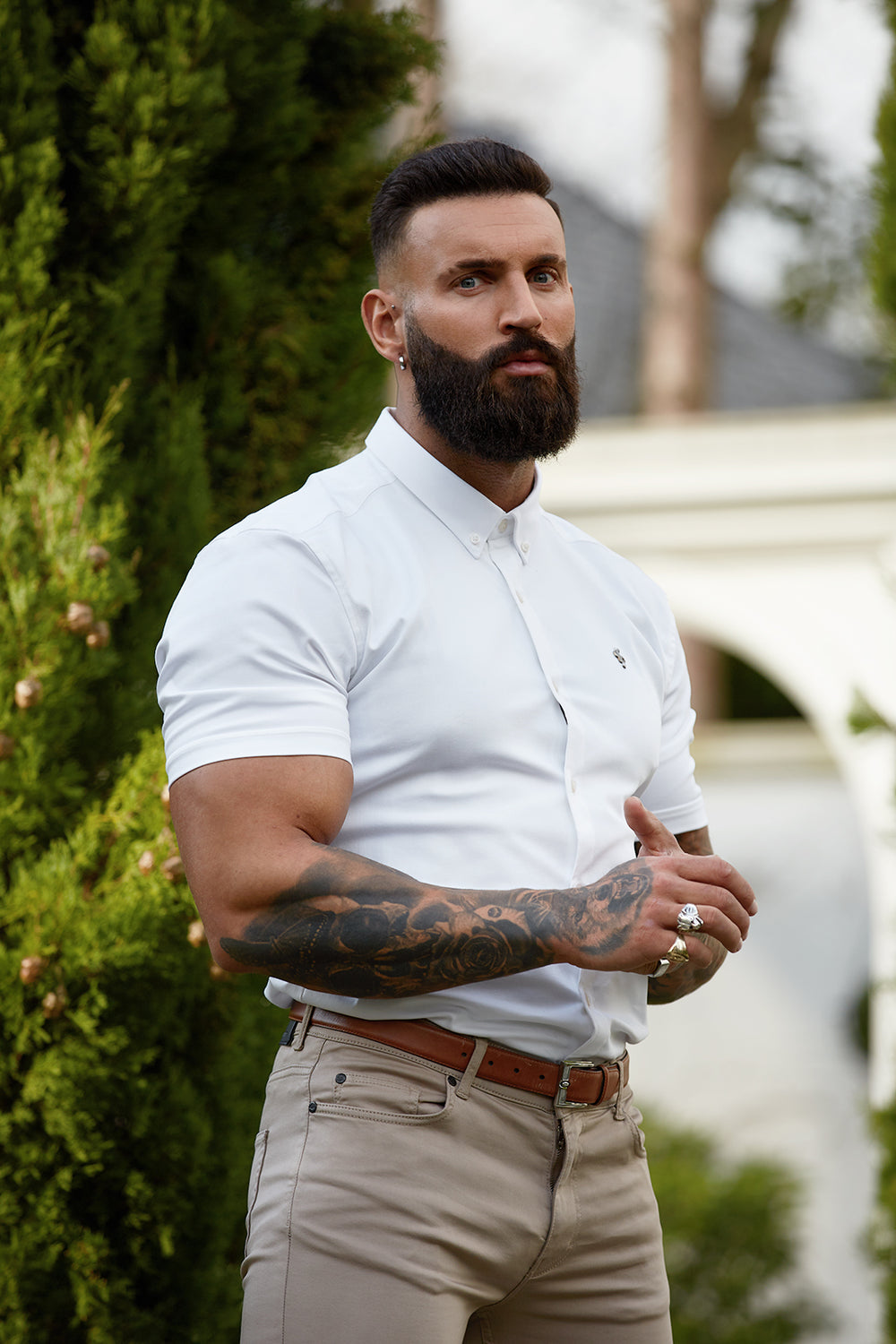 FATHER SONS ホワイト ストレッチスリムフィット M FATHER SONS ホワイト ストレッチスリムフィット M