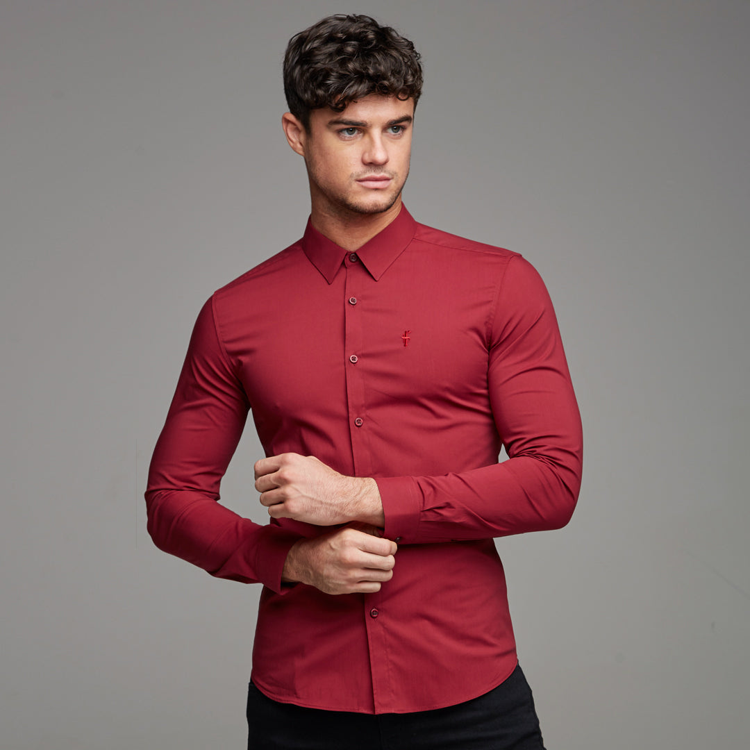 Super Slim Stretch Classic Oxblood Red - FS141