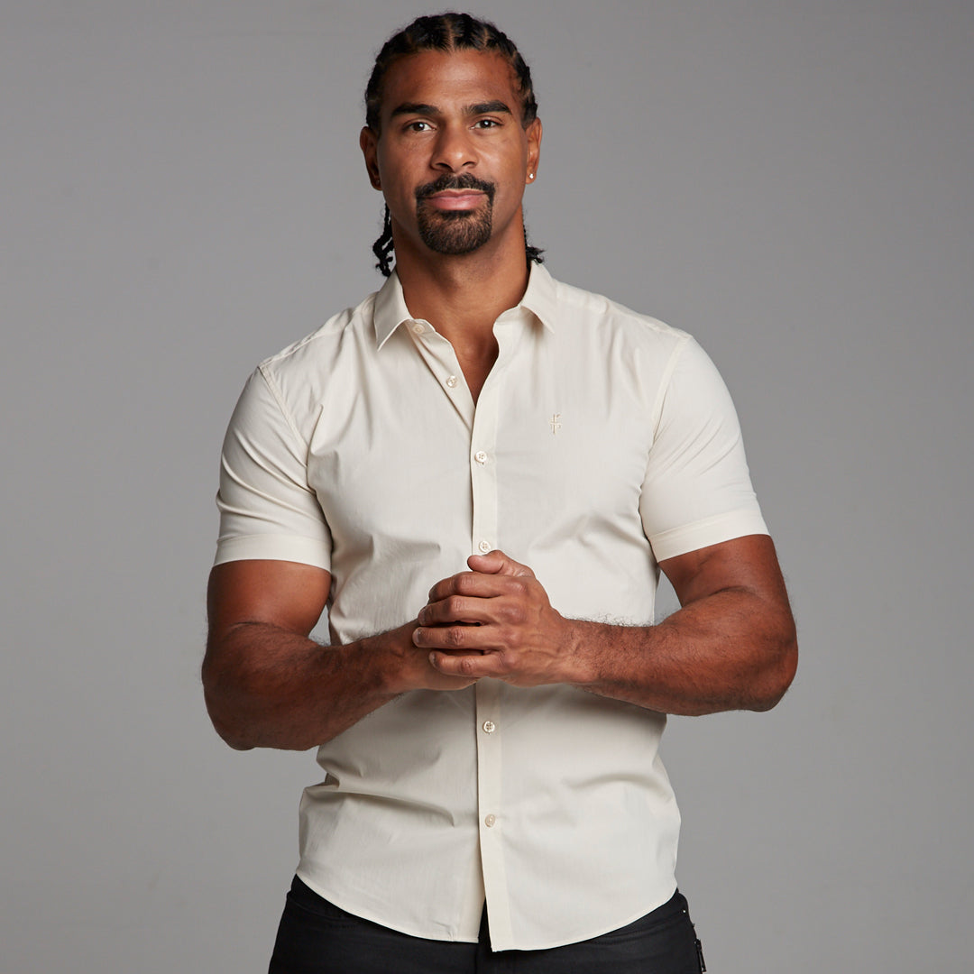 Super Slim Stretch Classic Sand Short Sleeve - FS239