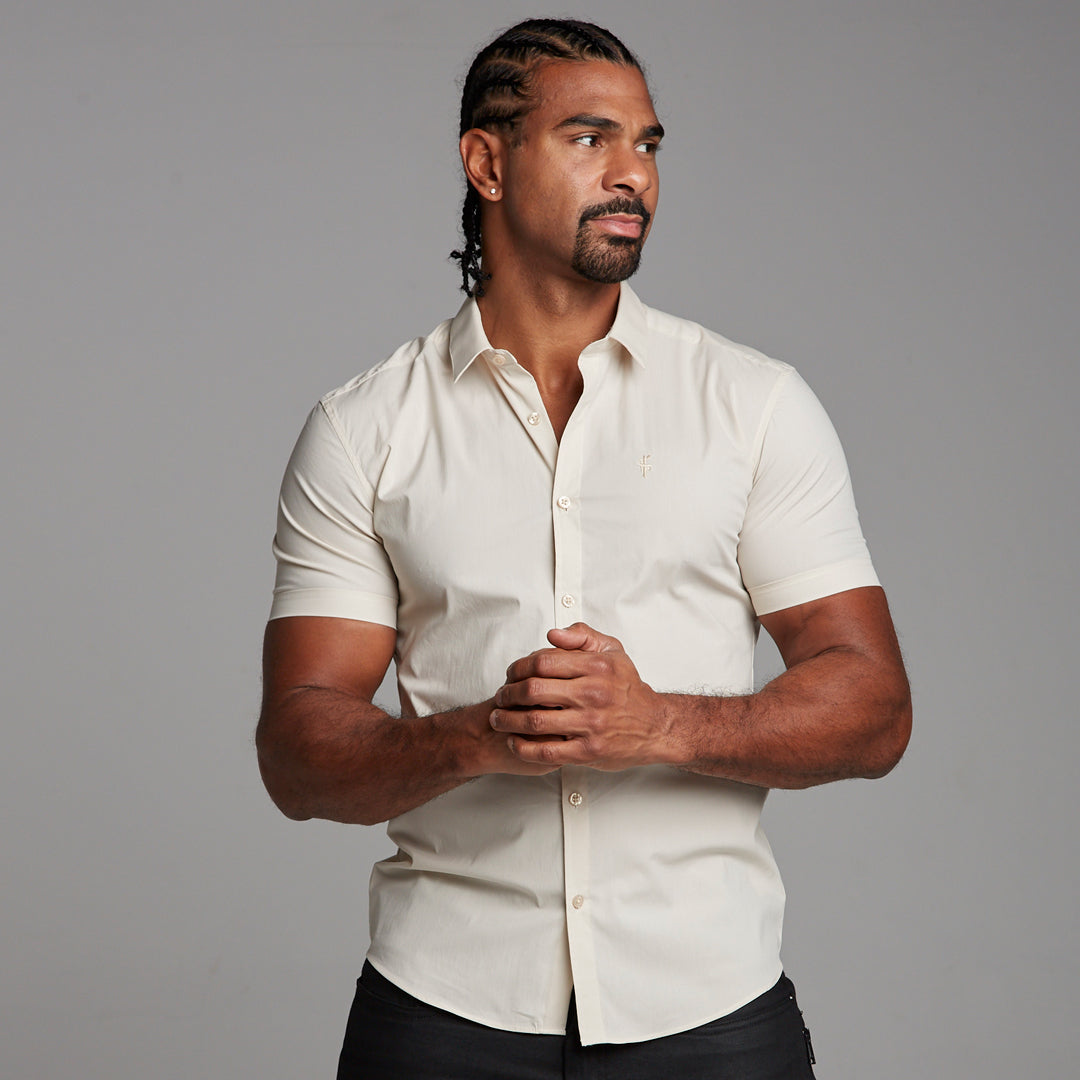 Super Slim Stretch Classic Sand Short Sleeve - FS239