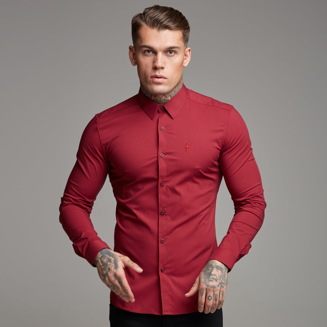 Super Slim Stretch Classic Oxblood Red - FS141