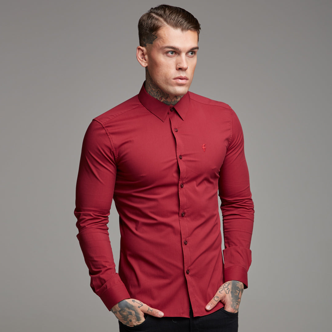 Super Slim Stretch Classic Oxblood Red - FS141