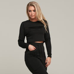 Caggie Fringing Detailed Tracksuit Crop - CT080