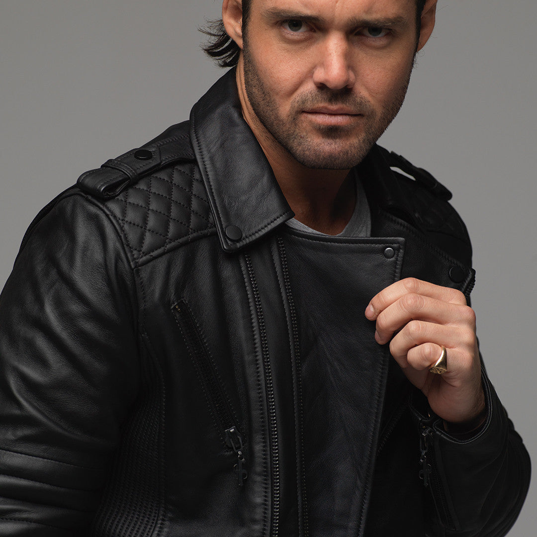 Black Leather Jacket - FSH104