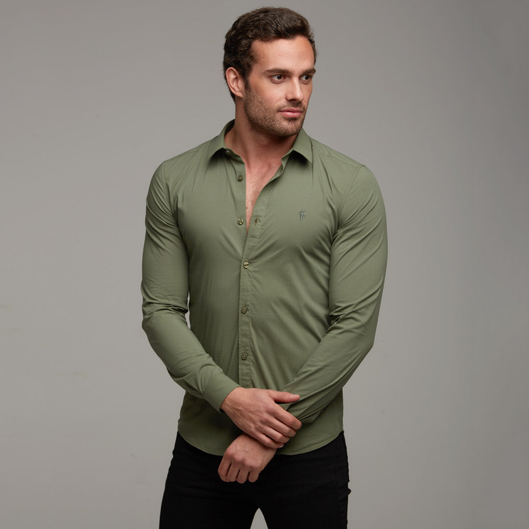 Super Slim Stretch Classic Khaki - FS233