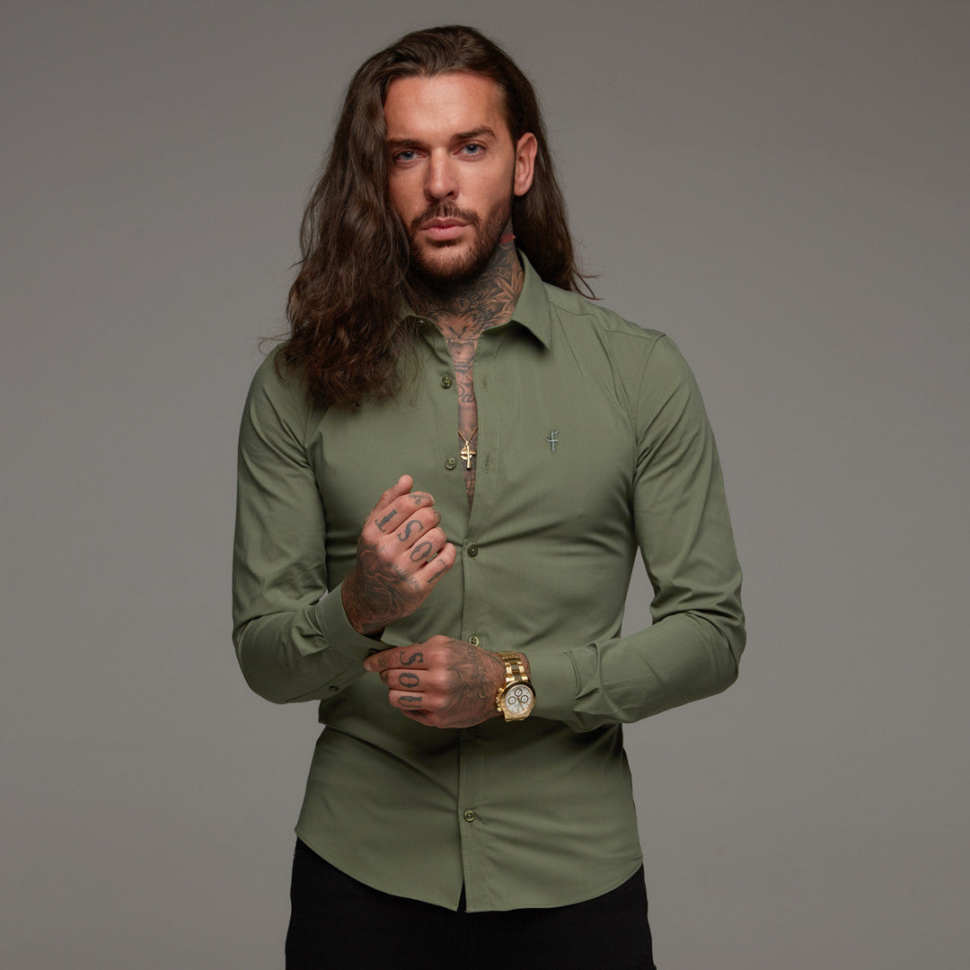 Super Slim Stretch Classic Khaki - FS233