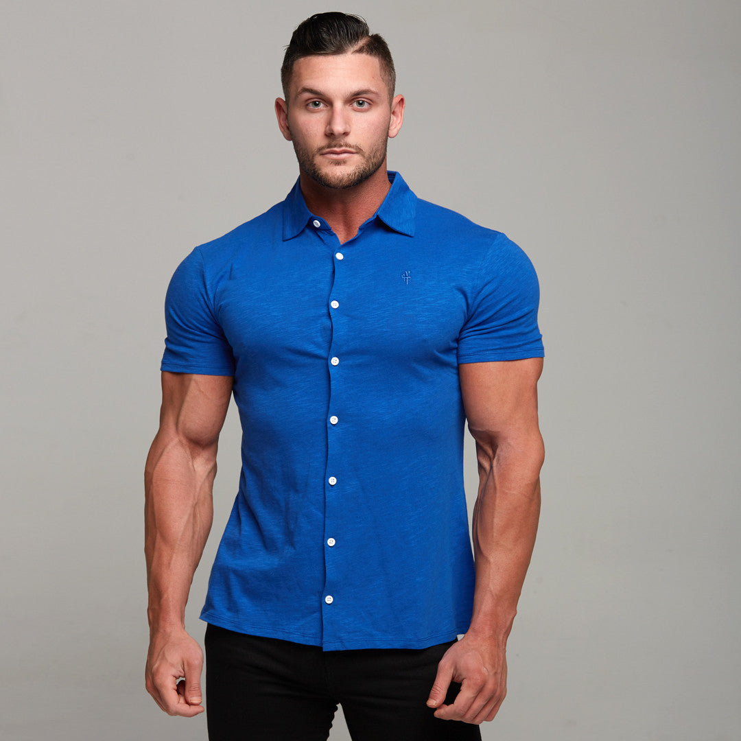 Royal Blue Jersey Short Sleeve - FSH013 (LAST CHANCE)