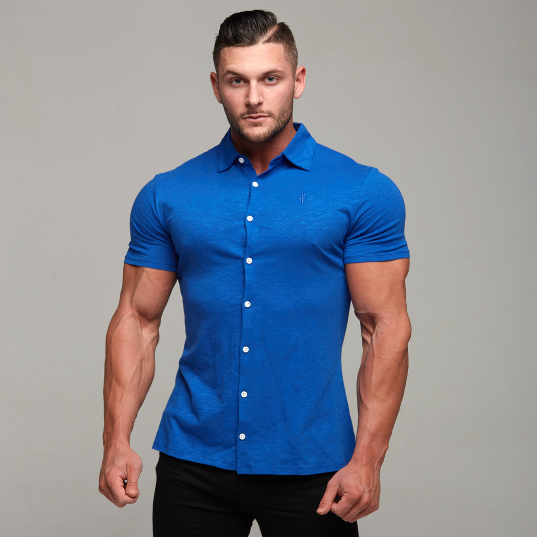 Royal Blue Jersey Short Sleeve - FSH013 (LAST CHANCE)