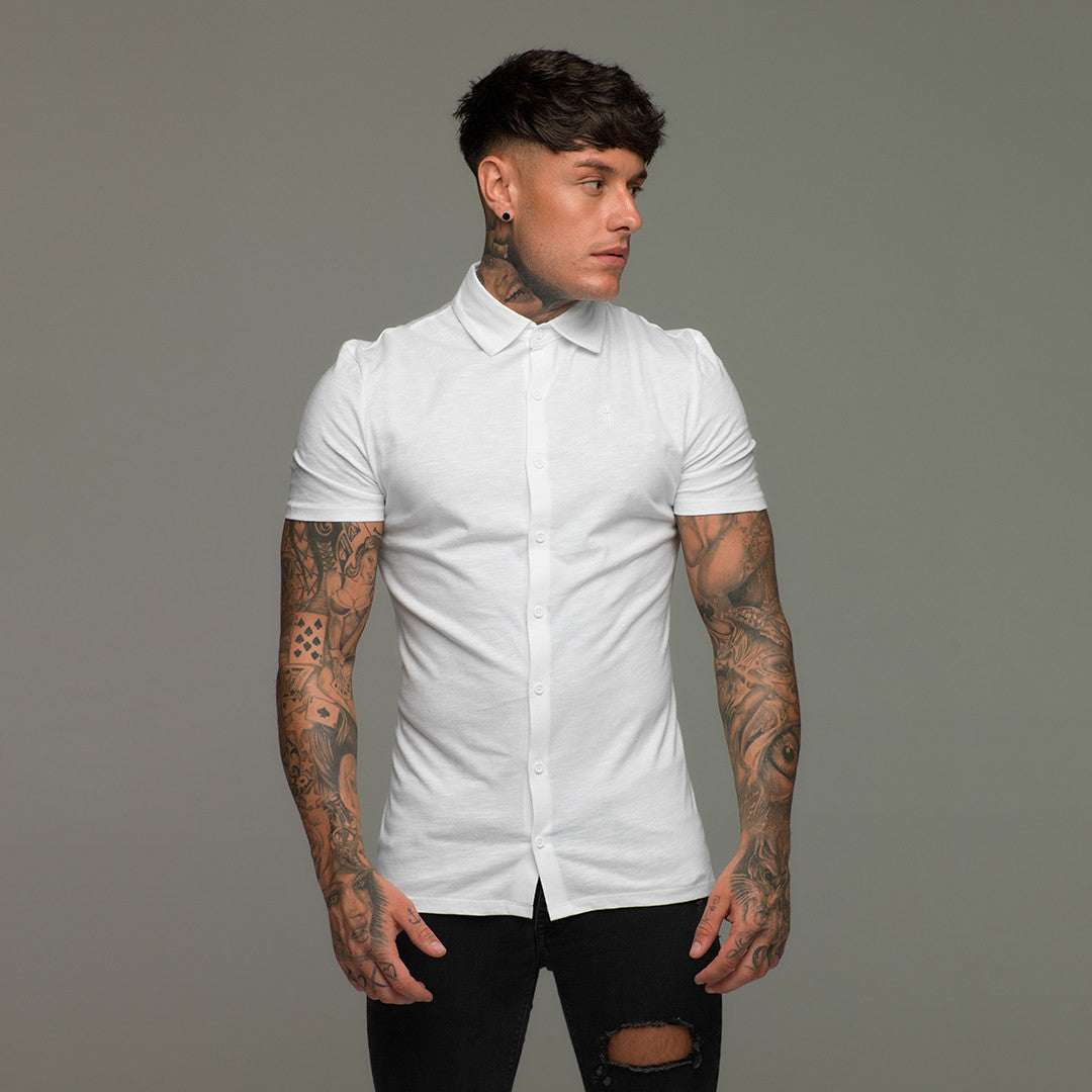 White Jersey Short Sleeve - FSH020 (LAST CHANCE)