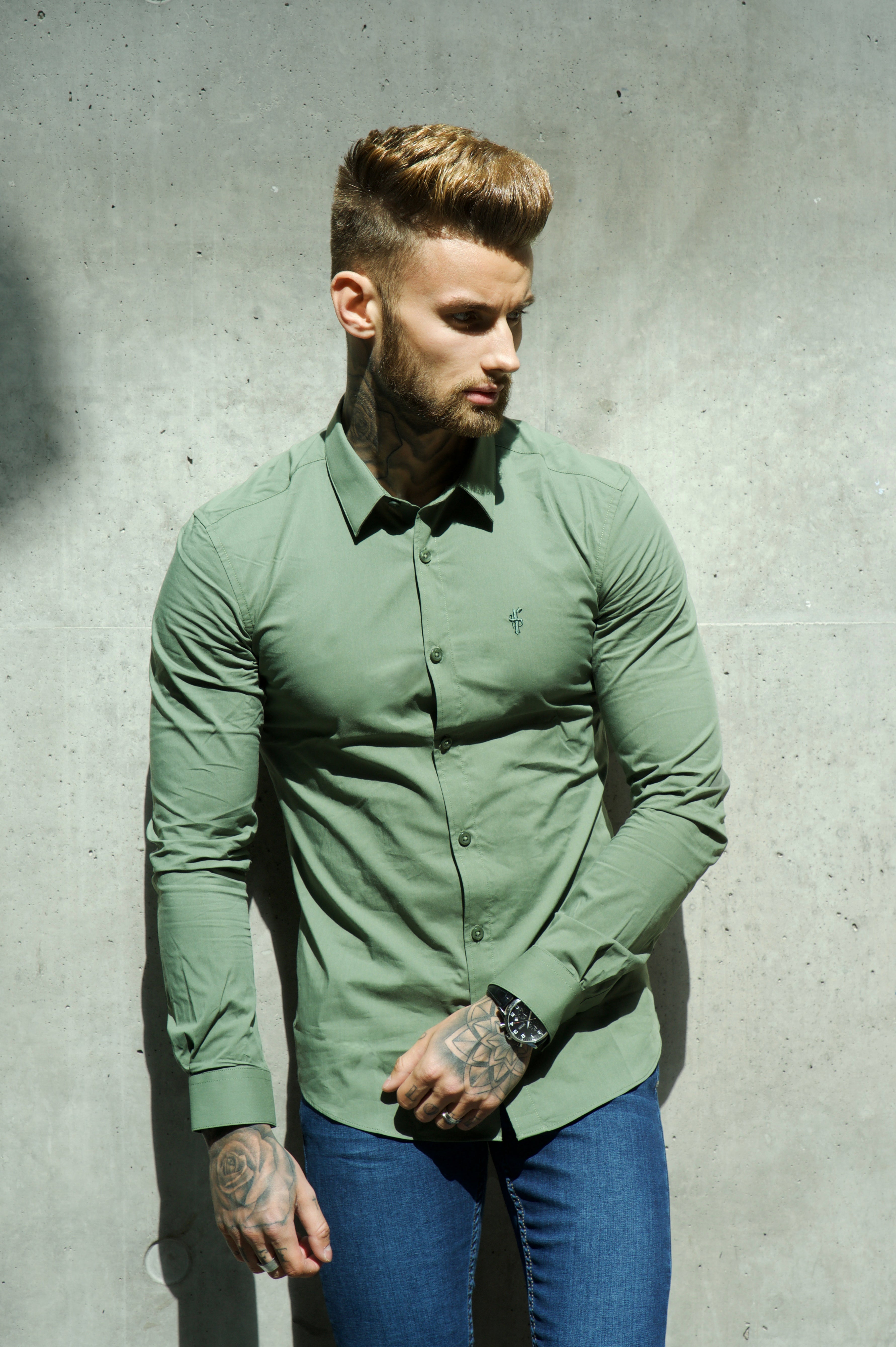 Super Slim Stretch Classic Khaki - FS233