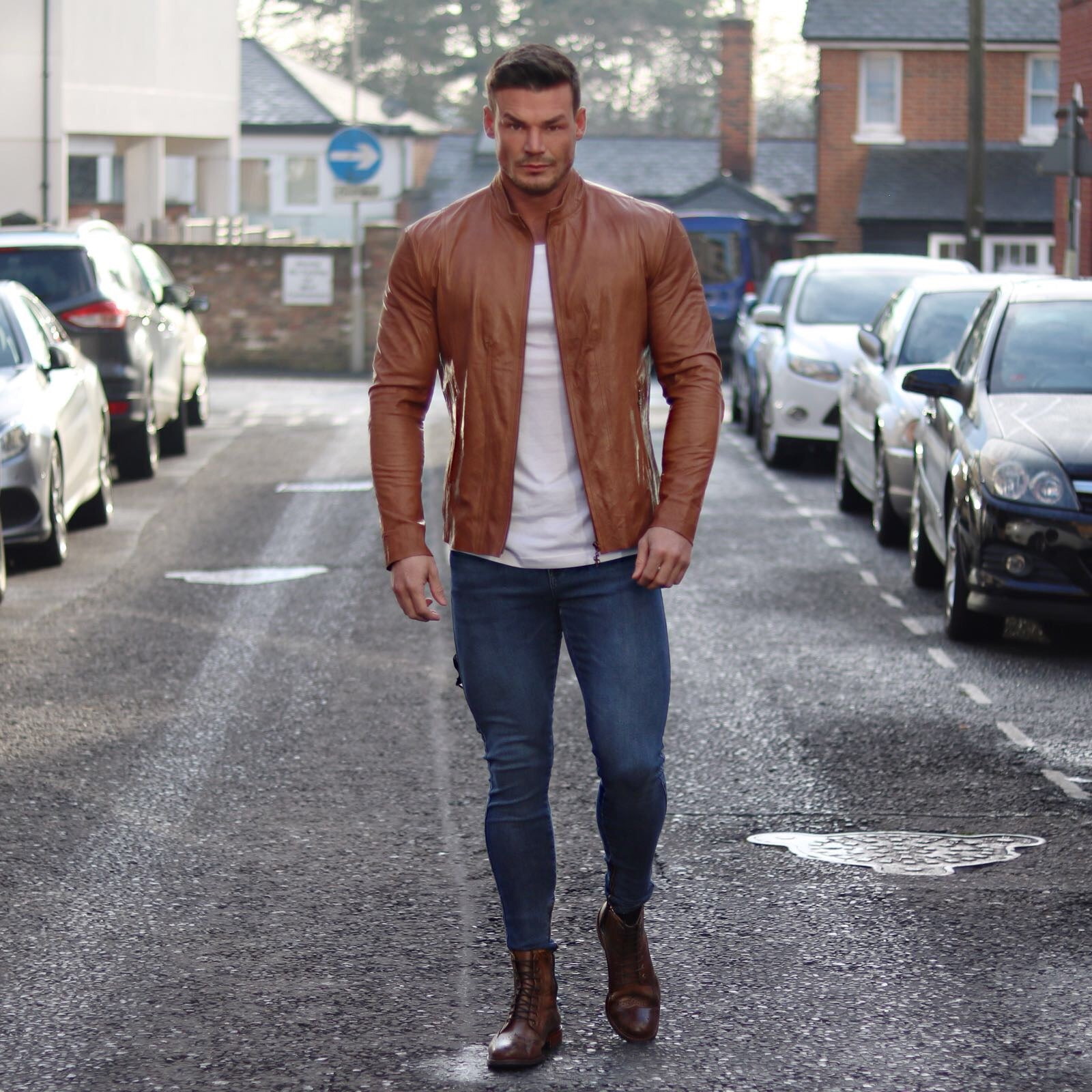 Tan Lambs Leather Jacket - FSH205