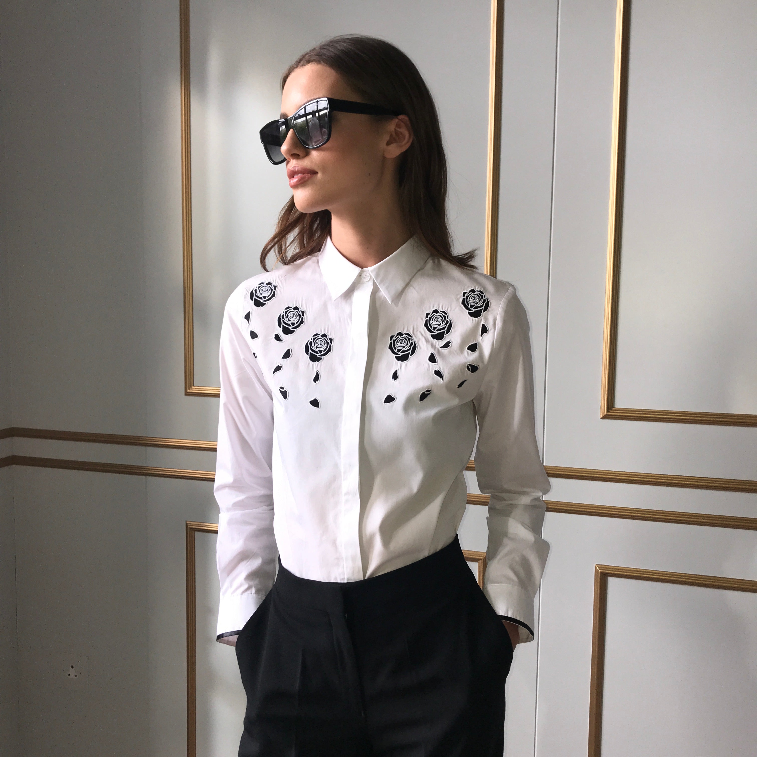 BLAKE ROSE EMBROIDERY SHIRT - CT042