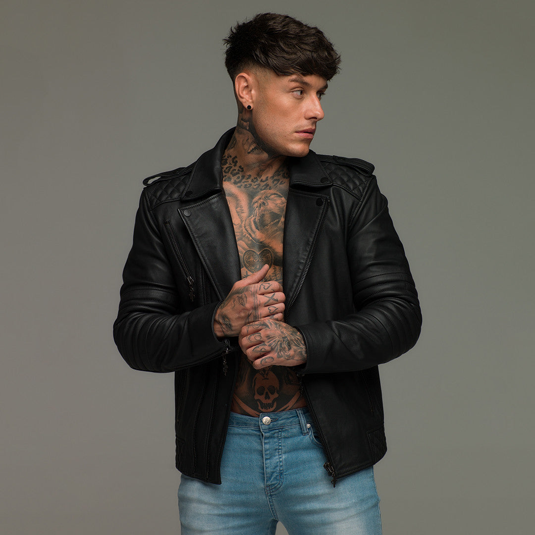 Black Leather Jacket - FSH104