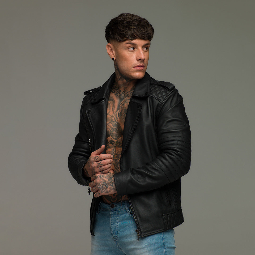 Black Leather Jacket - FSH104