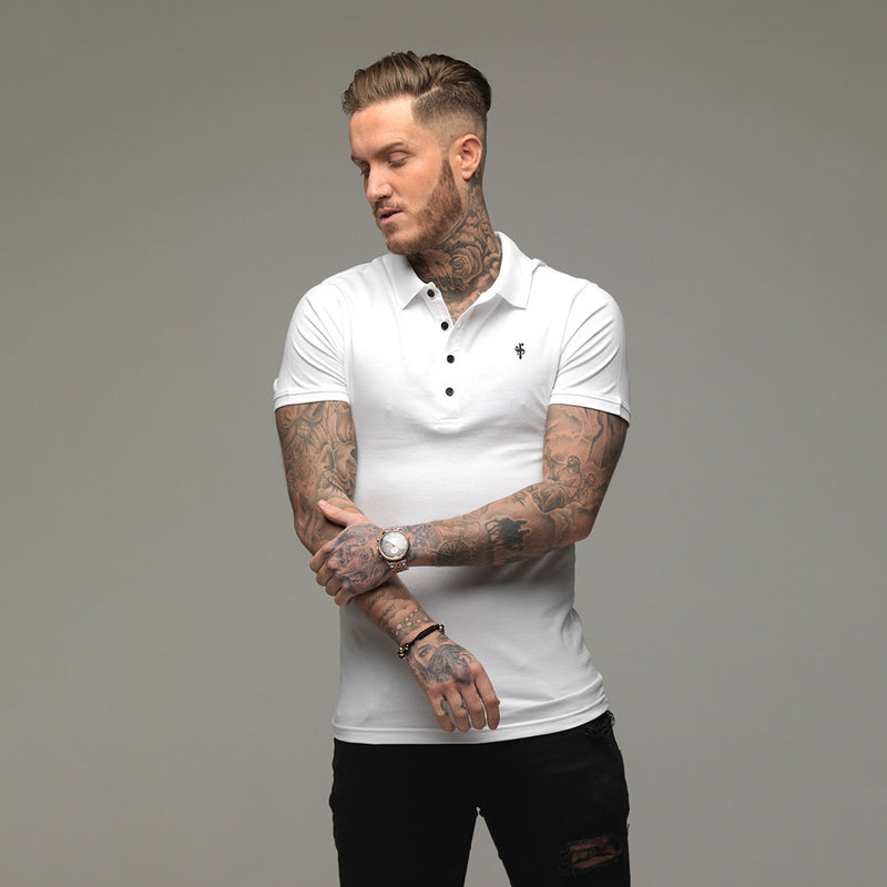 Father Sons Classic White Polo Shirt - FSH047
