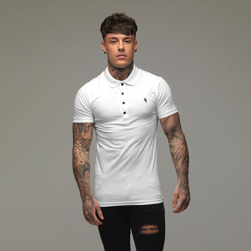 Father Sons Classic White Polo Shirt - FSH047
