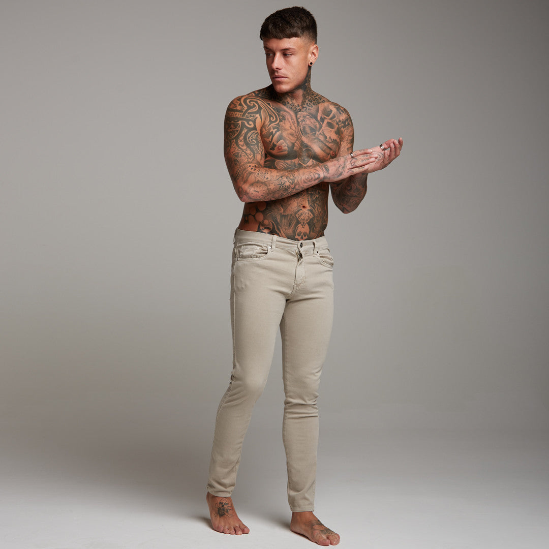 Ultra Stretch Beige Jeans - FSH272