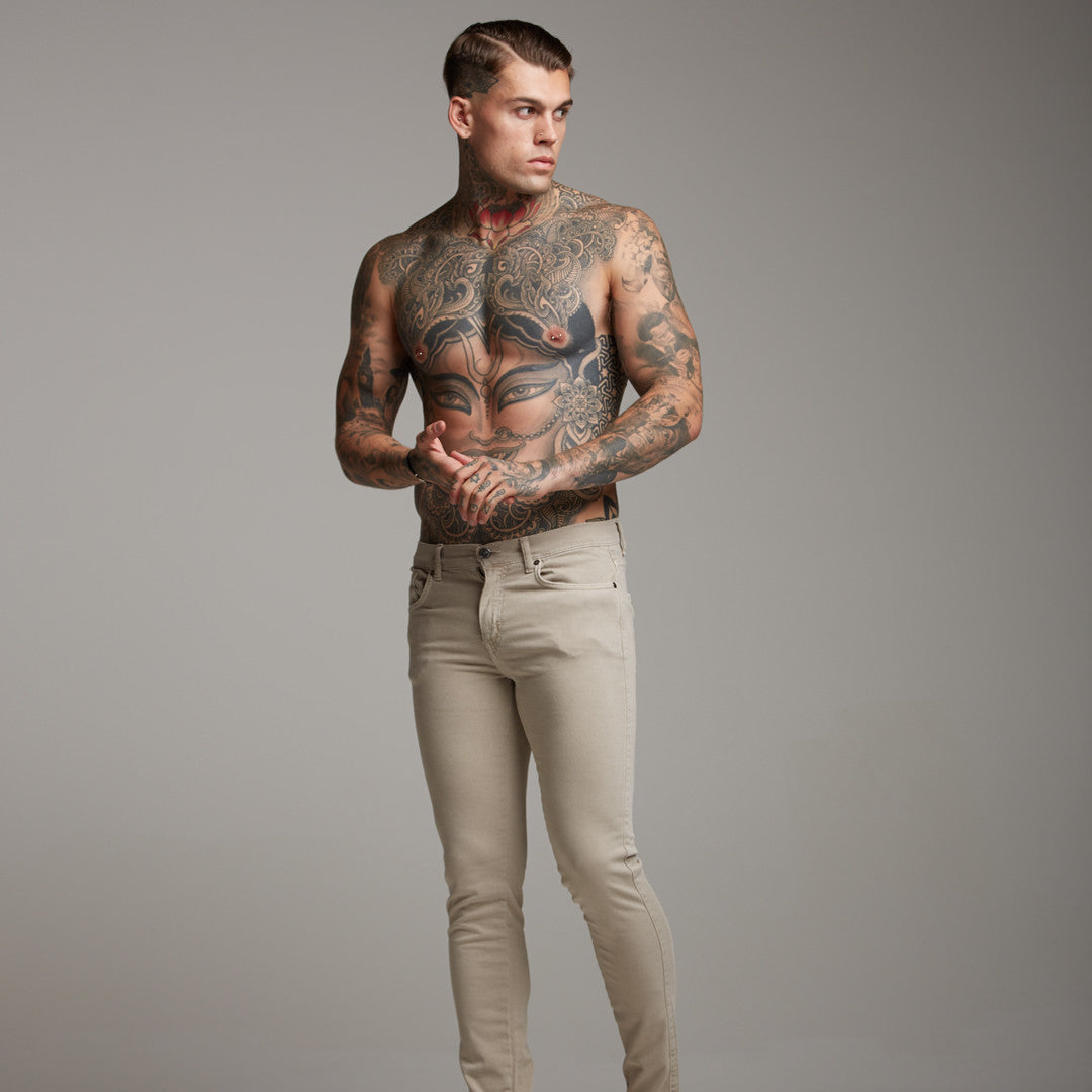 Ultra Stretch Beige Jeans - FSH272